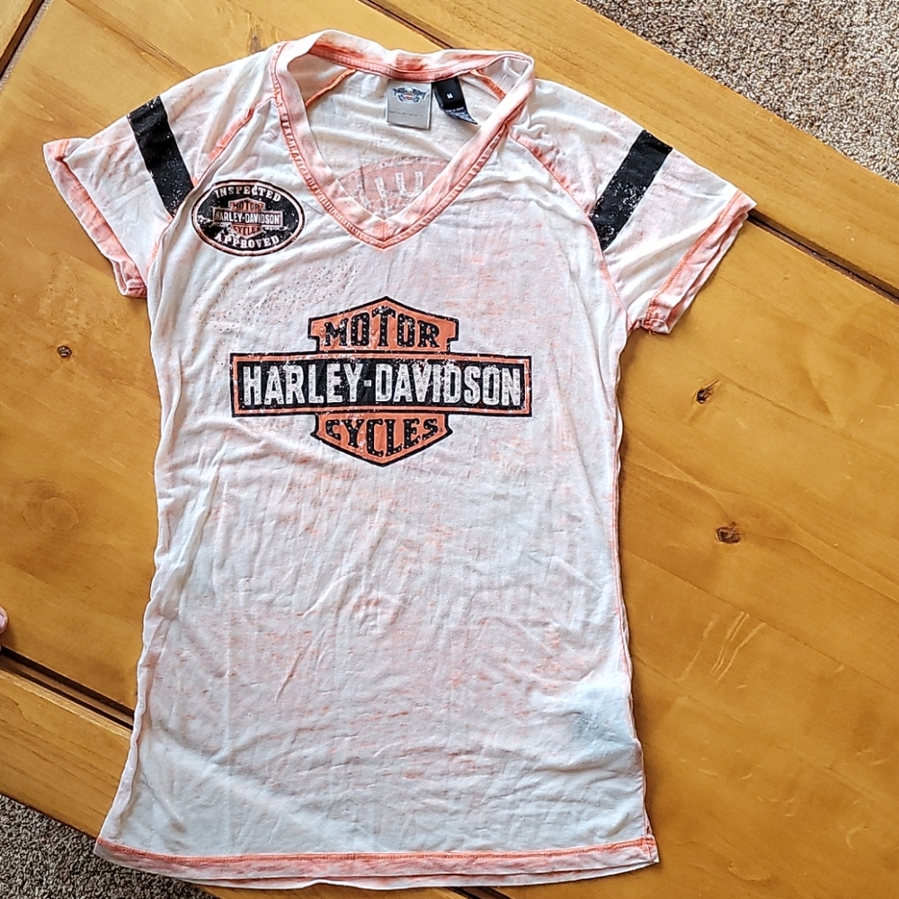 Harley Davidson V neck Tee